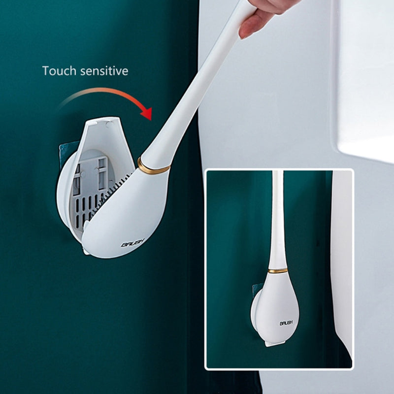 Wall-mounted Silicone Toilet Brush