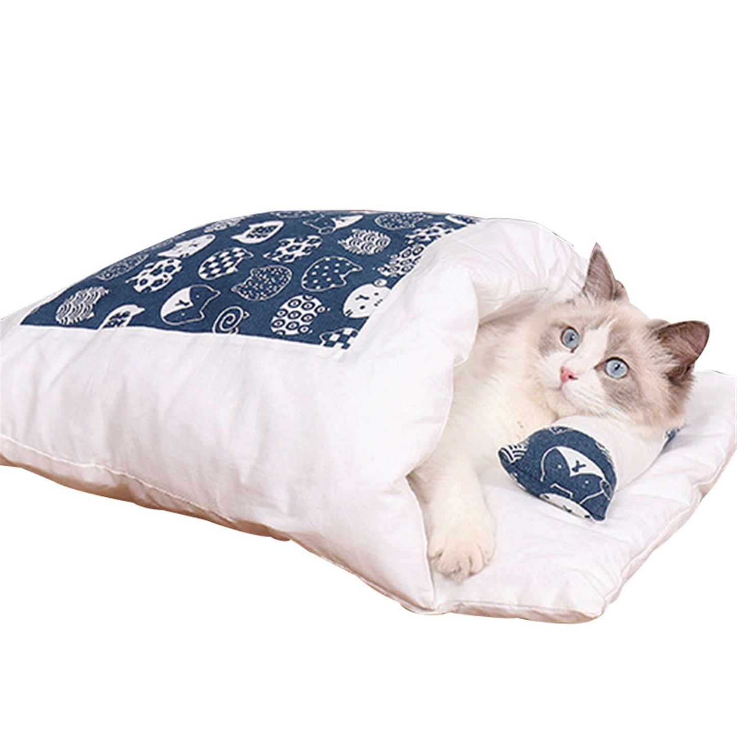 Newest Warm Cat Sleeping Bag Removable Cat Bed Winter Warm Cat House Small Pet Bed