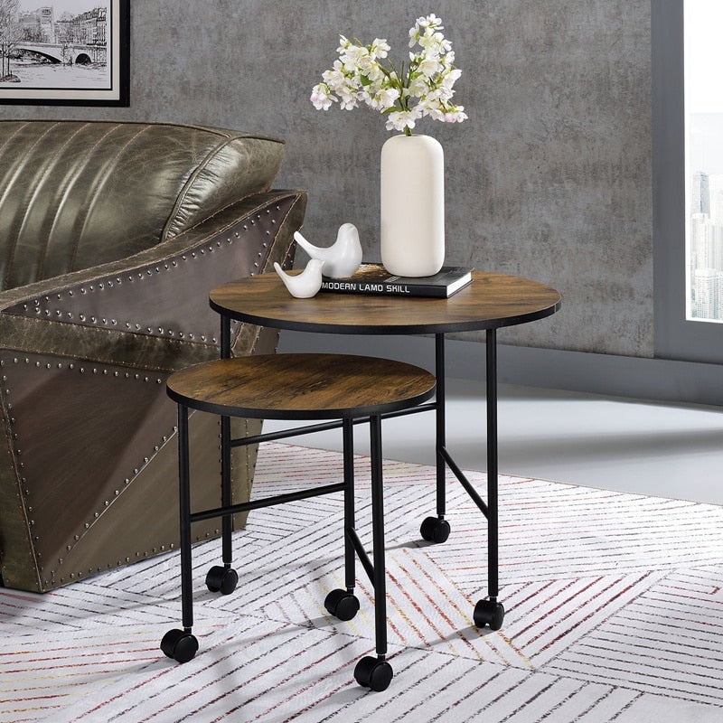 Modern Metal Frame End Table