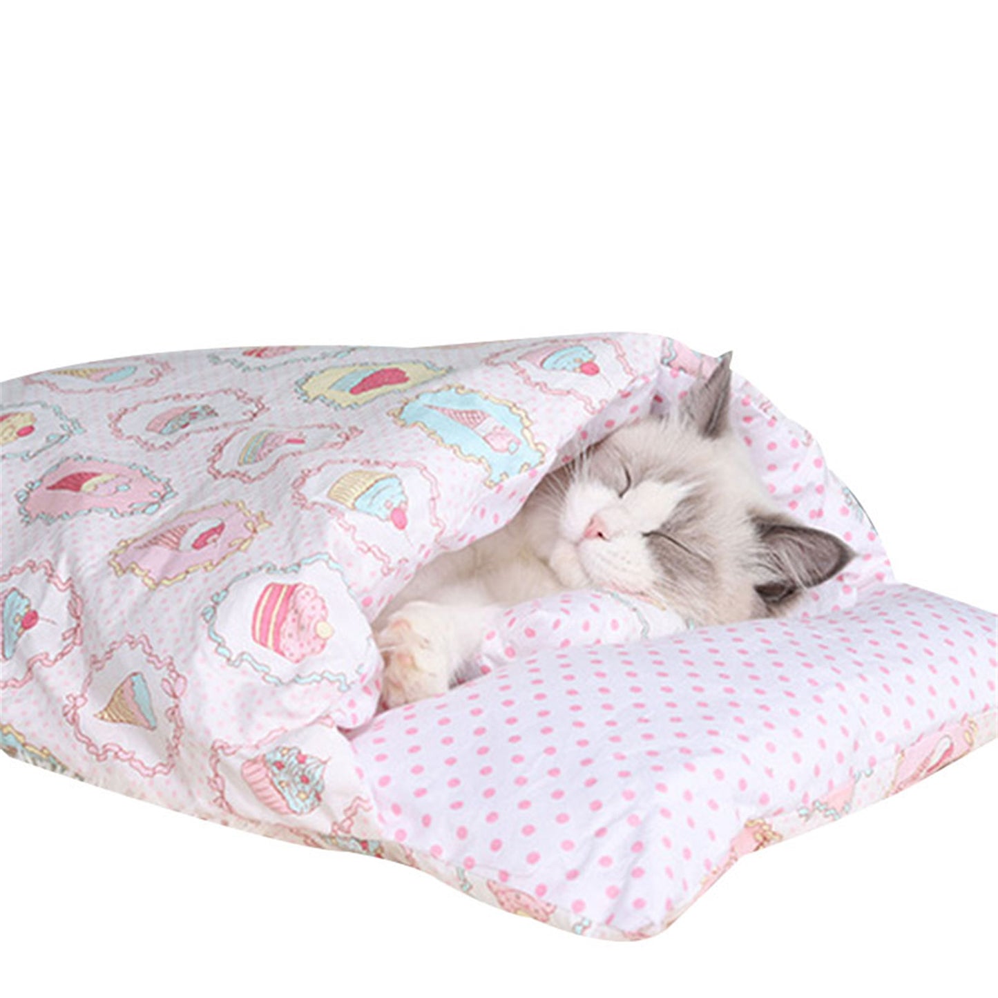 Newest Warm Cat Sleeping Bag Removable Cat Bed Winter Warm Cat House Small Pet Bed