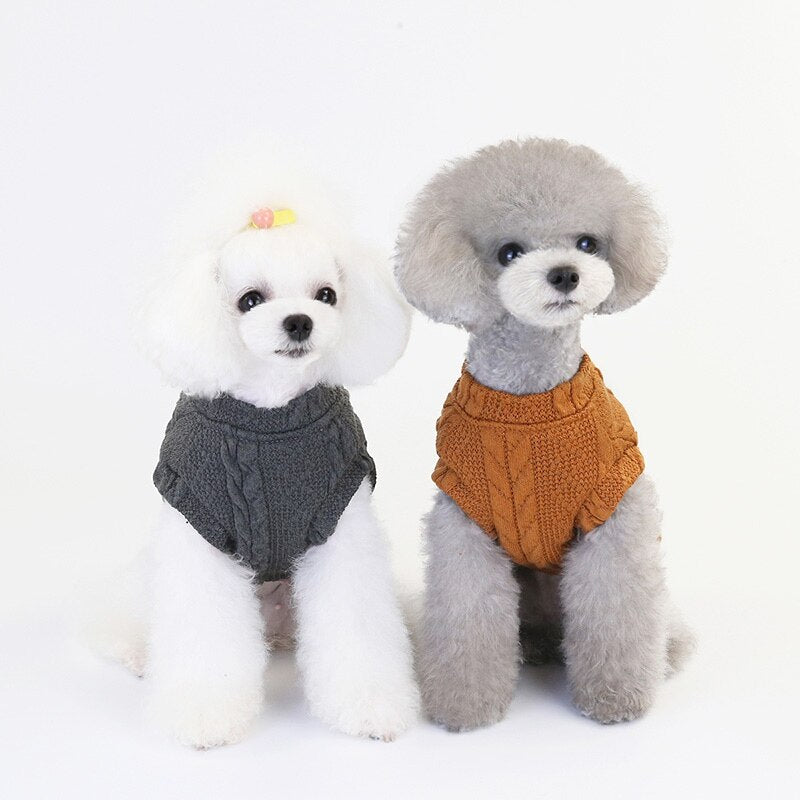 Dog Jacket Coat Pets Cats Clothes Sweater Winter Thickening Sweater Clothes
