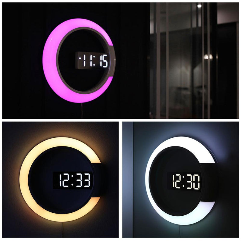 3D LED wall clock