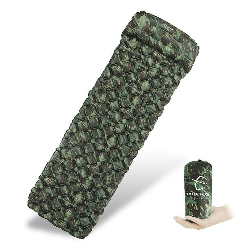 Ultralight Easy Portable Inflatable Camping Mattress With Pillow For Hiking Trekking And Outdoor Sleeping See You Outdoors Store