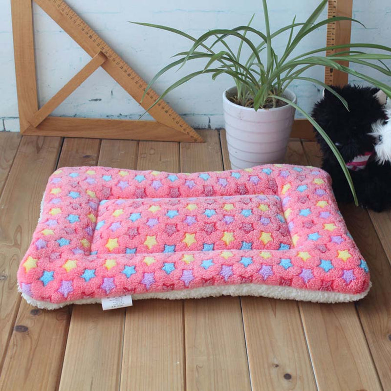 Warm Soft Fleece Pet Mat Travel Cat Litter Dog Blanket Puppy Cushion Pet Pad Dog Bed  Cheap 5 Size for Small And Large Dogs