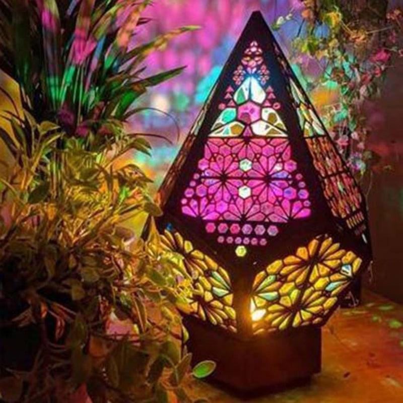 Bohemian Light-Handcrafted-Wood Lamp