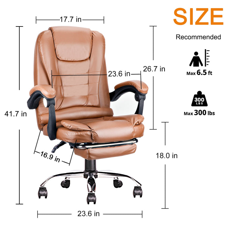 Office Ergonomic Chair with Footrest