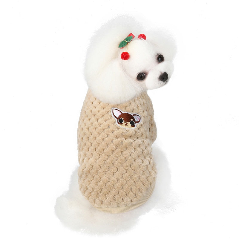Winter Dog Plush Sweater