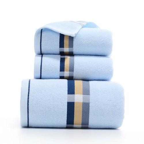3PCS/Set Towel Cotton Beach towels Luxury Thickened Bath Towel freeshipping - Annizon Home Essentials