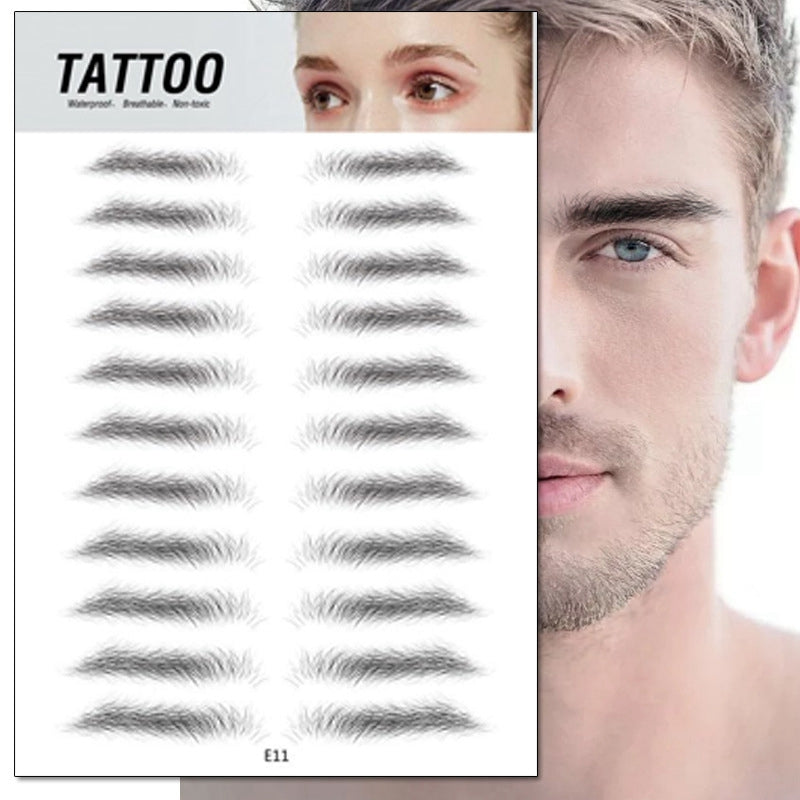 Magic 4D Hair-like Eyebrow Tattoo Sticker False Eyebrows 7 Day Long Lasting Super Waterproof Makeup Eye Brow Stickers Cosmetics