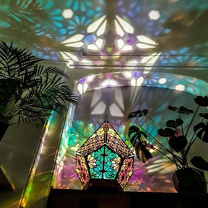 Bohemian Light-Handcrafted-Wood Lamp