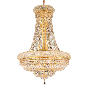 French Empire Gold Crystal Chandelier
