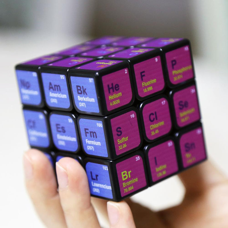 Professional Cube 3x3x3 5.6CM Speed For Magic Cube Chemical Element Periodic Table 3rd-order Cube Learning Formula Education Toy