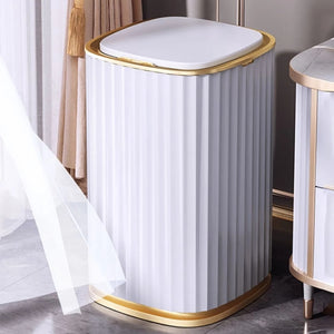 Waterproof Smart Sensor Garbage Bin with Automatic Lid for Kitchen, Bathroom and Toilet