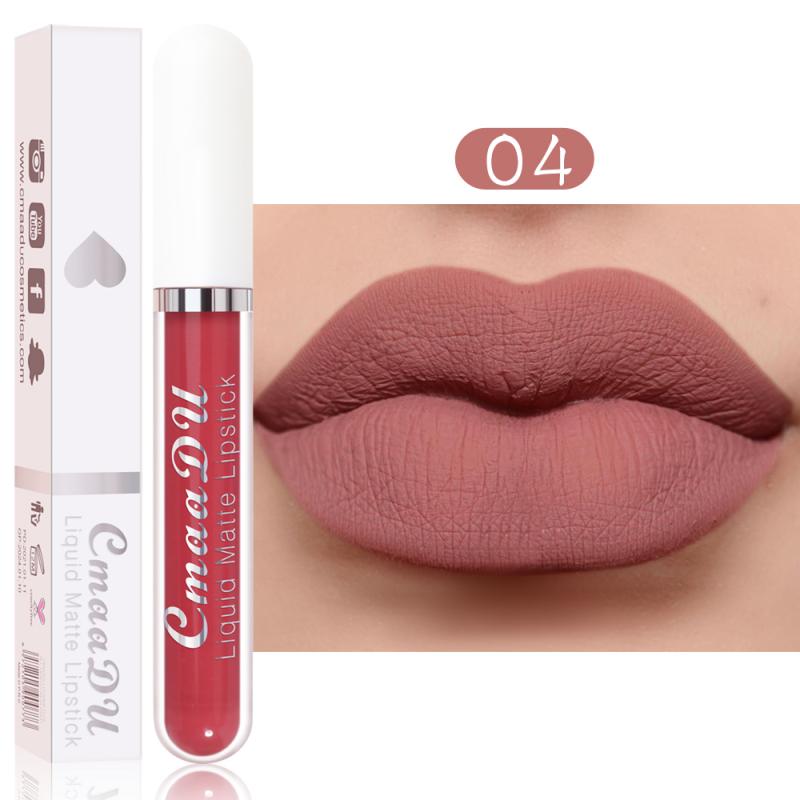 CmaaDu 18 Colors Long Lasting Lip Gloss Matte Velvet Liquid Lipstick Waterproof Moisturizing Lip Makeup Cosmetic TSLM1