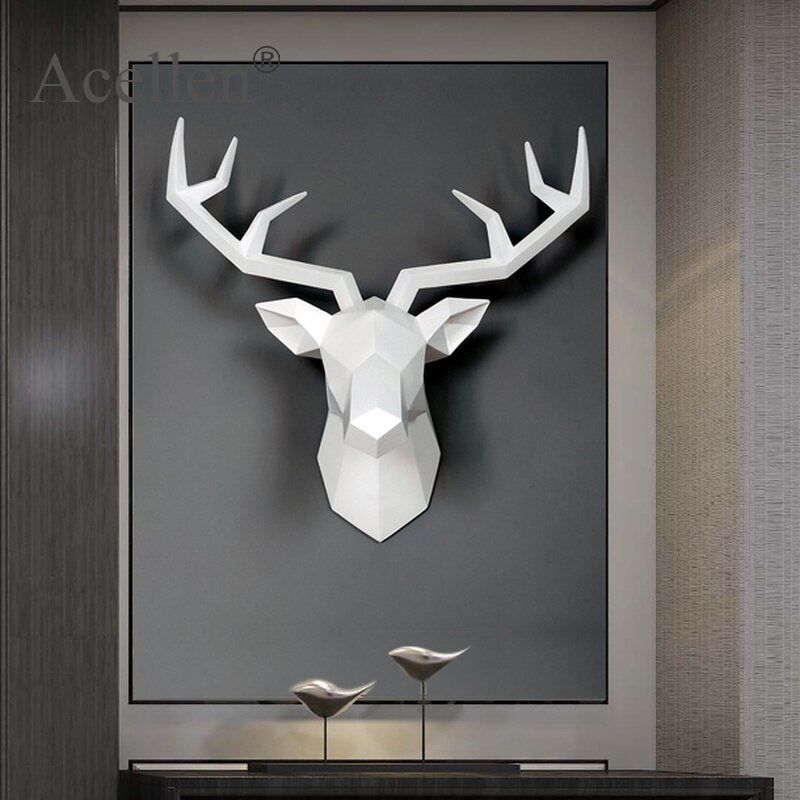 Resin Modern Deer Wall Decoration