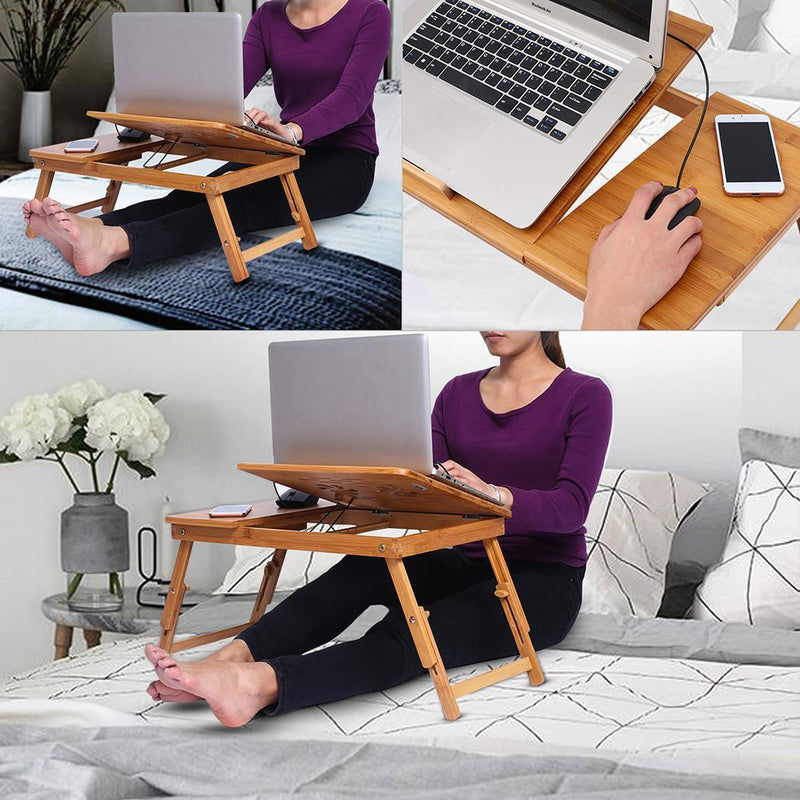Adjustable & Foldable Table in Bed