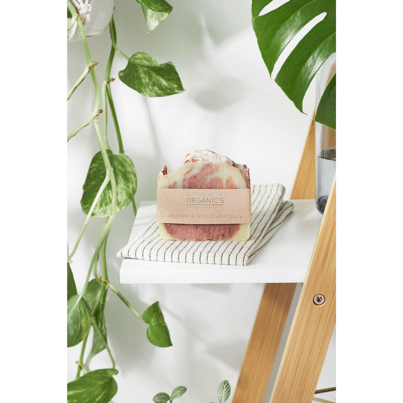 Handmade Jasmine, Atlas Cedar, & Pine Organic Soap Essential Oils - Annizon Home Essentials