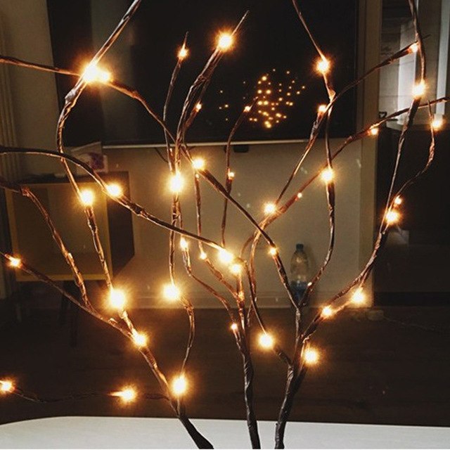 LED Willow Branch Lamp Floral Lights 20 Bulbs Home - Annizon Home Essentials