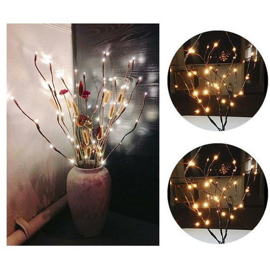 LED Willow Branch Lamp Floral Lights 20 Bulbs Home - Annizon Home Essentials