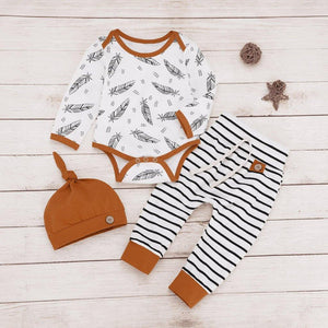 Newborn Baby Longleeve Feather Set