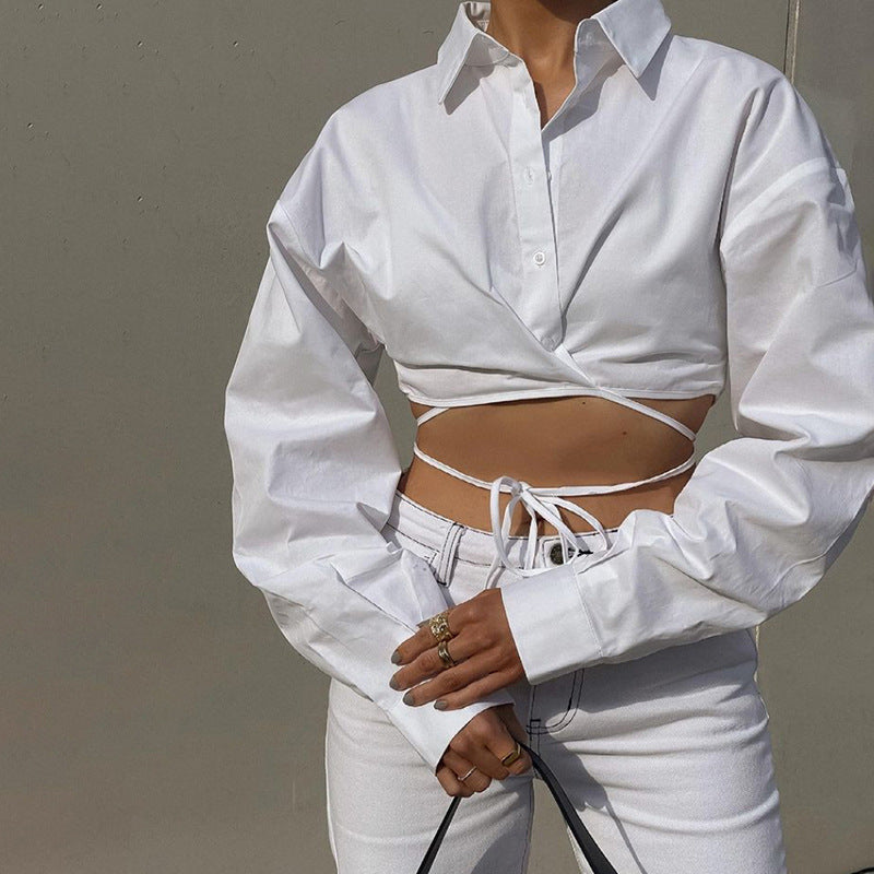 Long Sleeved Navel Cardigan