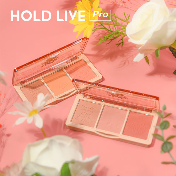 Hold Live Secret Garden Sany Color Blush Eye Shadow Tea Brown Rose Aprost Milk Tea Nude Nature HL461