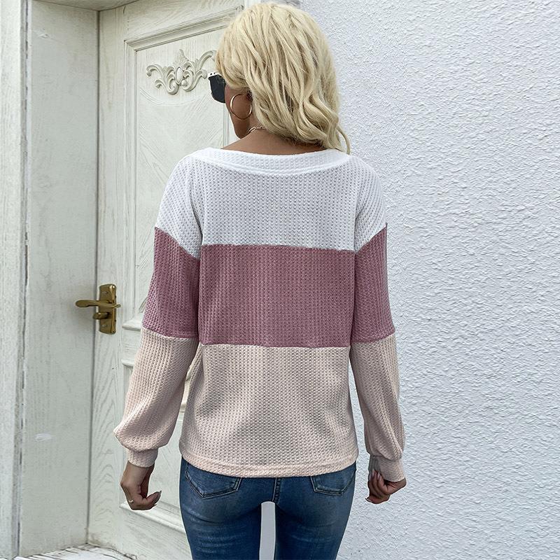 Long Sleeved Pullover V-neck Sweater