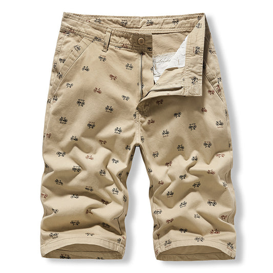 Solid color washed cotton pockets workman cpropped pants