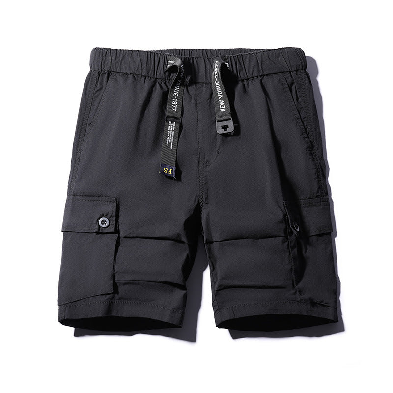 Casual Shorts: Men's fashion, versatile, washable thin Multi Pocket overalls, loose sports pants