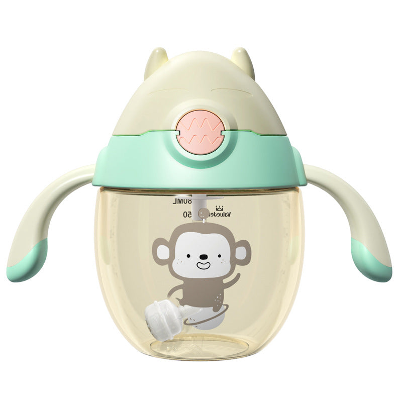 Weilong Dell Creative Children's Drug Cup Baby Drinking Cup Baby With Handle Leak-proof anti-falling water cup