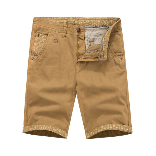 Solid color washed cotton pockets workman cpropped pants