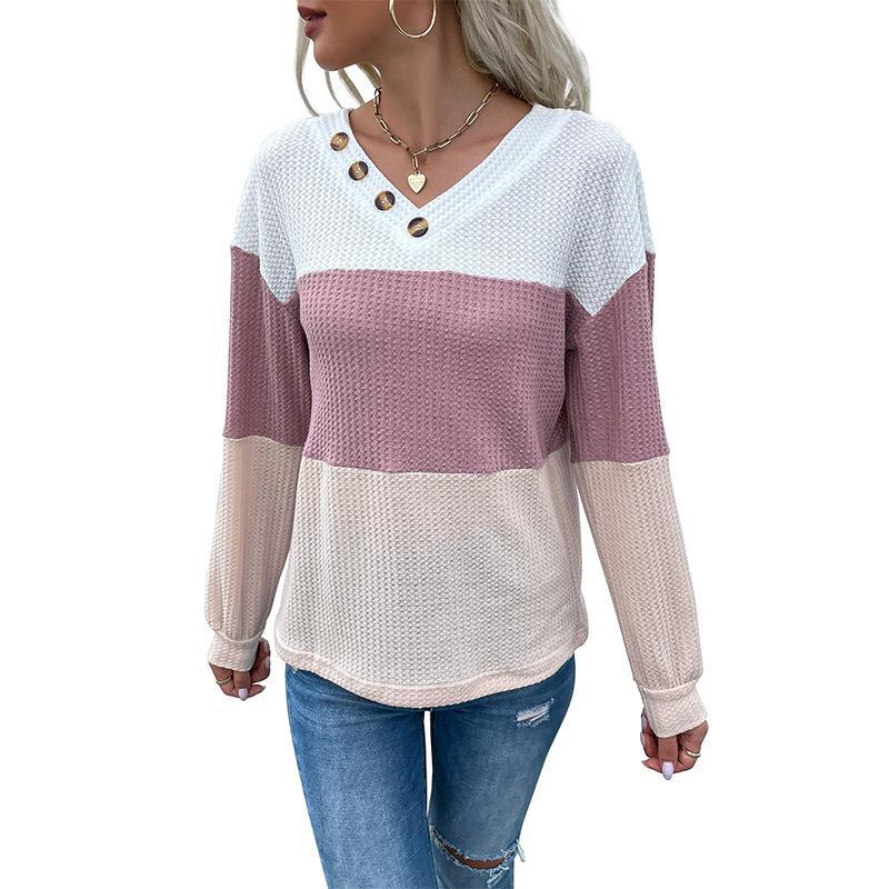 Long Sleeved Pullover V-neck Sweater