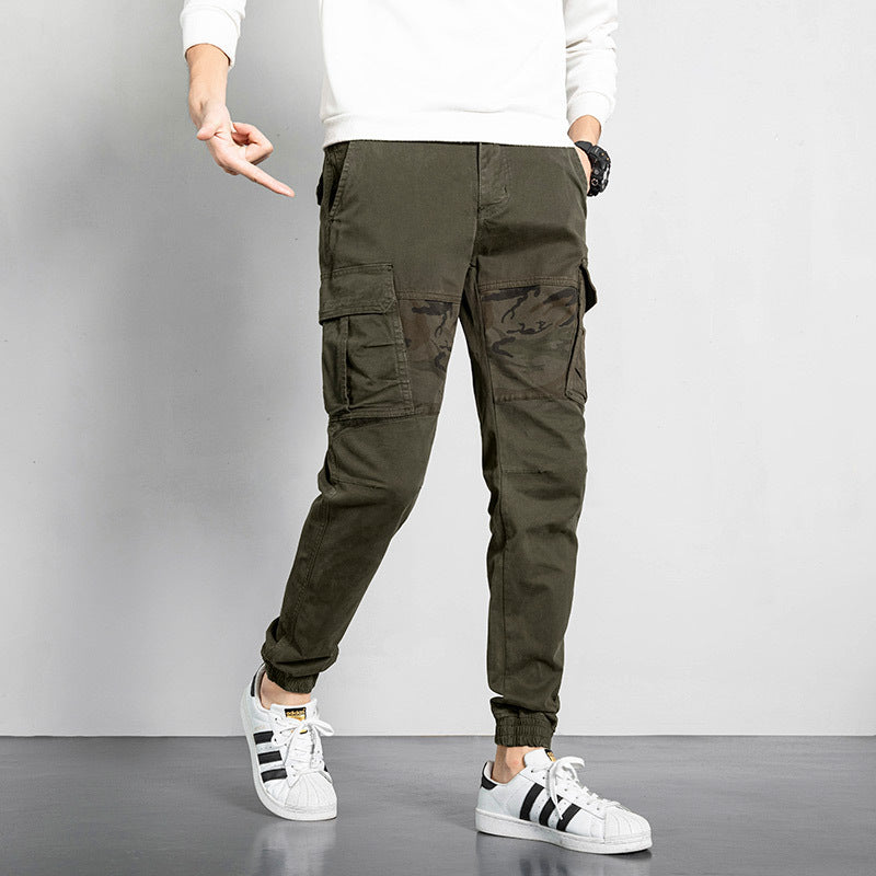 Men's Pocket  with camouflage sports cargo pants