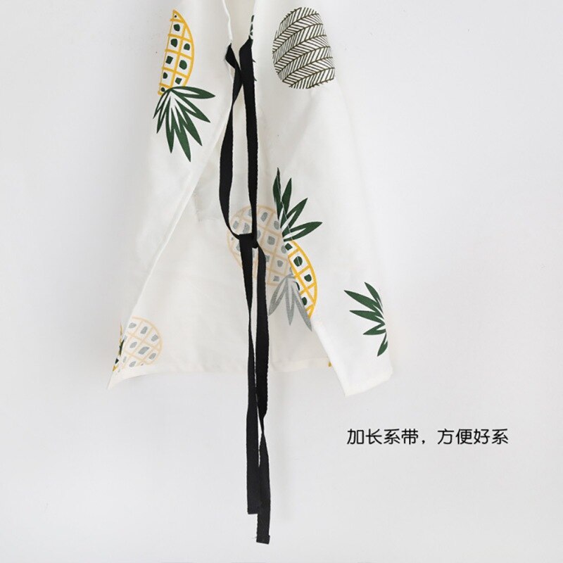 Pineapple Print Cotton Apron - Annizon Home Essentials