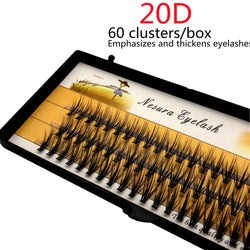 1box/60 bundles 20/30D fake eyelashes,imitation mink Individual Eyelash,Natural Thick lashes,  Eyelash Extensions for make up