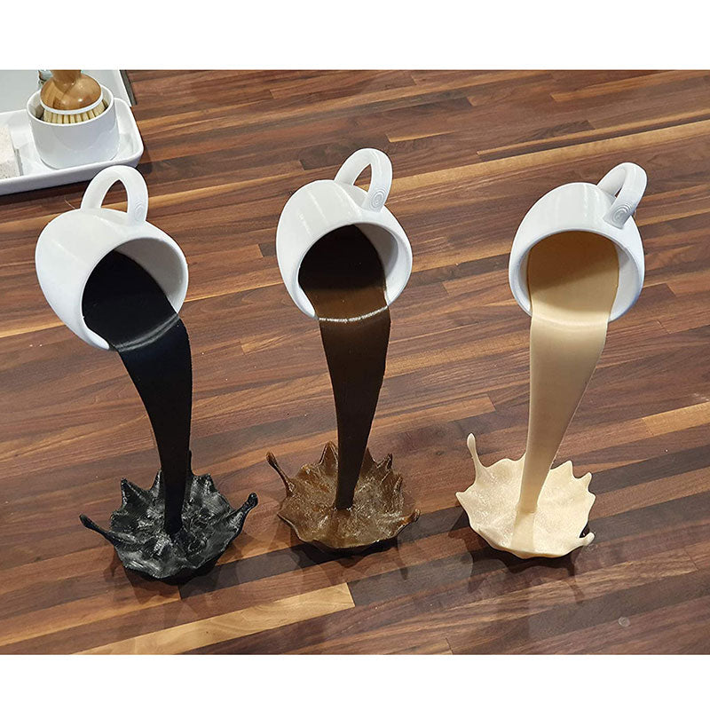 Resin Statues Floating Coffee Cup
