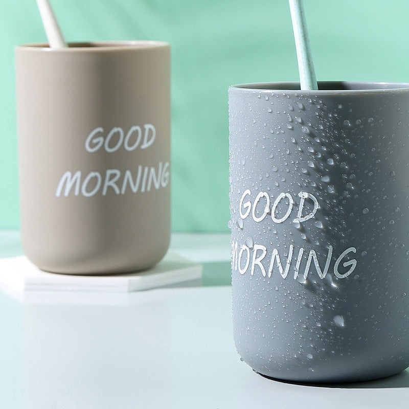 Good Morning Toothbrush Cup - Annizon Home Essentials