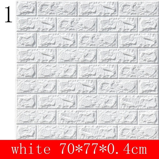 10pcs 3D Brick Wall Sticker