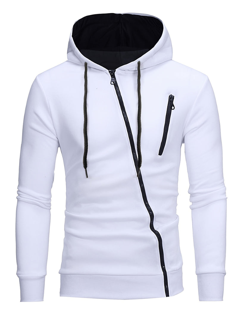2022 Autumn And Winter New Men's Zipper Sweater Sports Casual Hooded Long-sleeved Cardigan Jacket