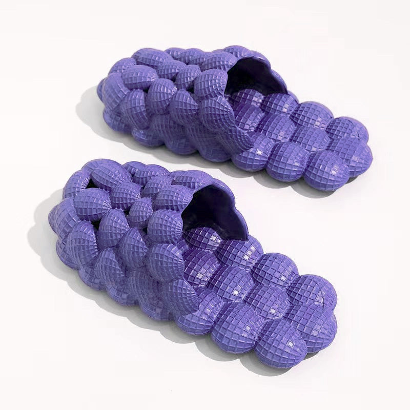 Men's Massage Bubble Slides, Cushioned Funny Non-slip Spa Slippers, Golf Ball Slides, Cloud Slippers, Reflexology Clogs House Shoes For Shower Bedroom, Casual Sandals