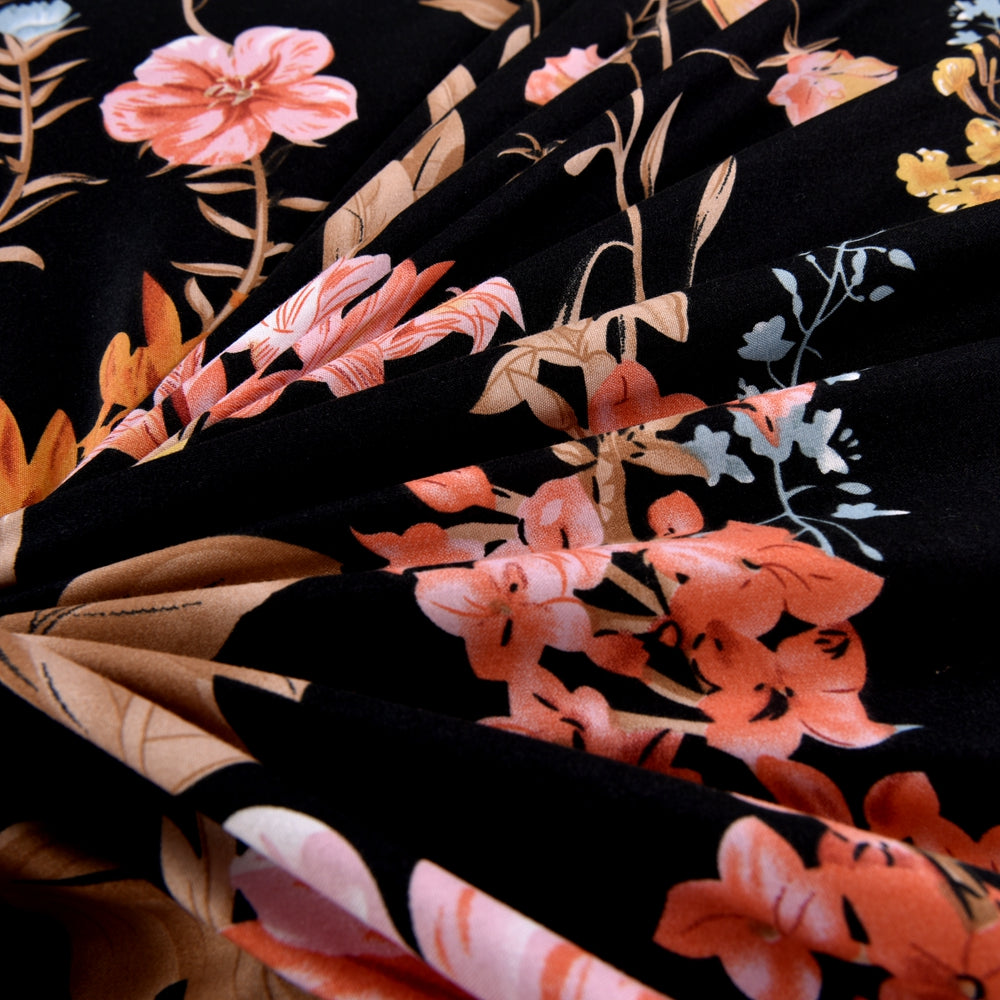 Duvet Cover & 2 Pillowcase, 3pcs Soft Microfiber Bedding, Flower Pattern Duvet Cover (No Duvet), Twin/Queen/King