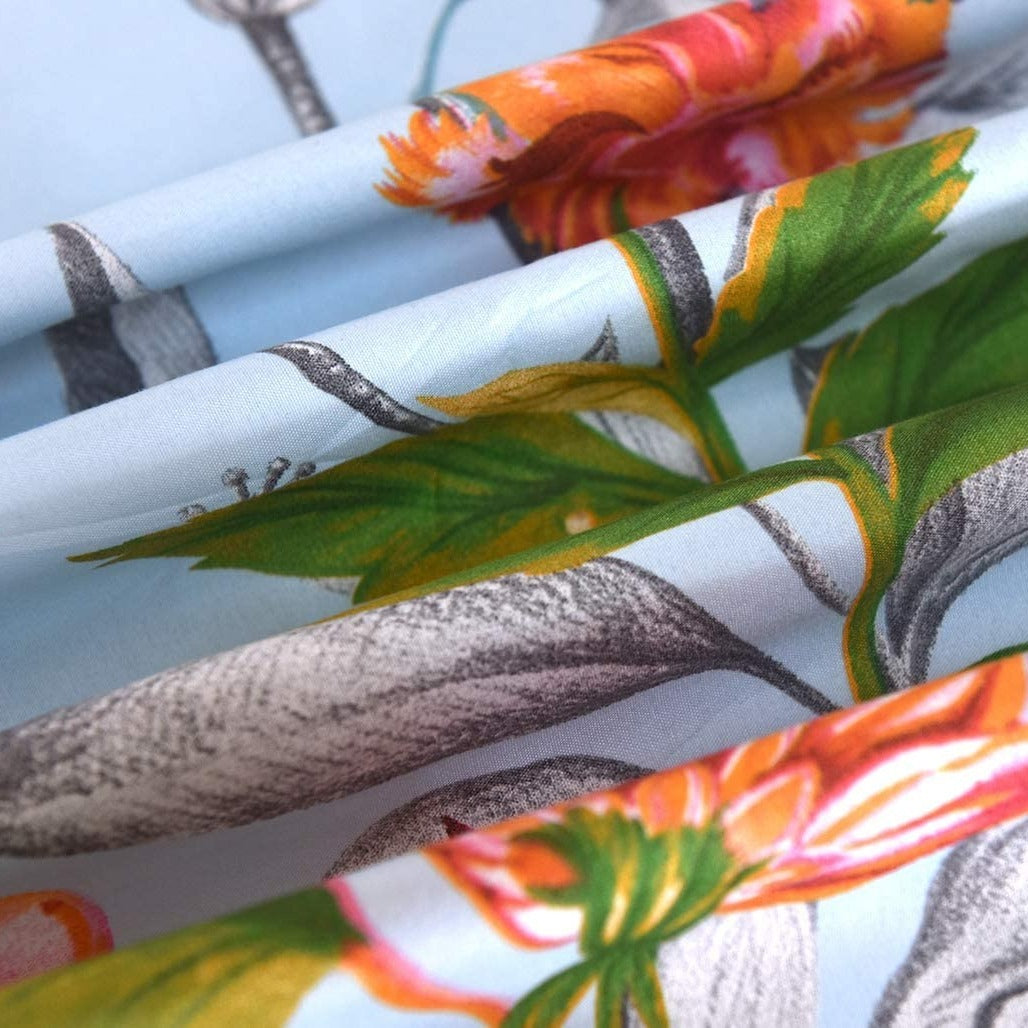 Duvet Cover & 2 Pillowcase, 3pcs Soft Microfiber Bedding, Flower Pattern Duvet Cover (No Duvet), Twin/Queen/King