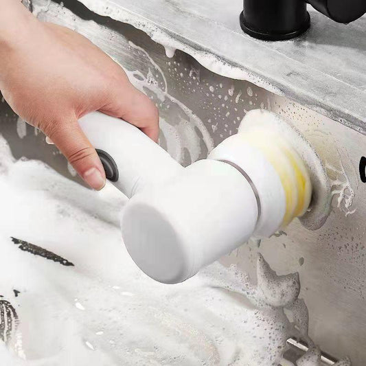 Electric Cleaning Brush 5-in-1 Handheld Kitchen Cleaner Cordless Spin Scrubber,Bathroom Rechargeable Scrub Brush,Shower Scrubber For Cleaning