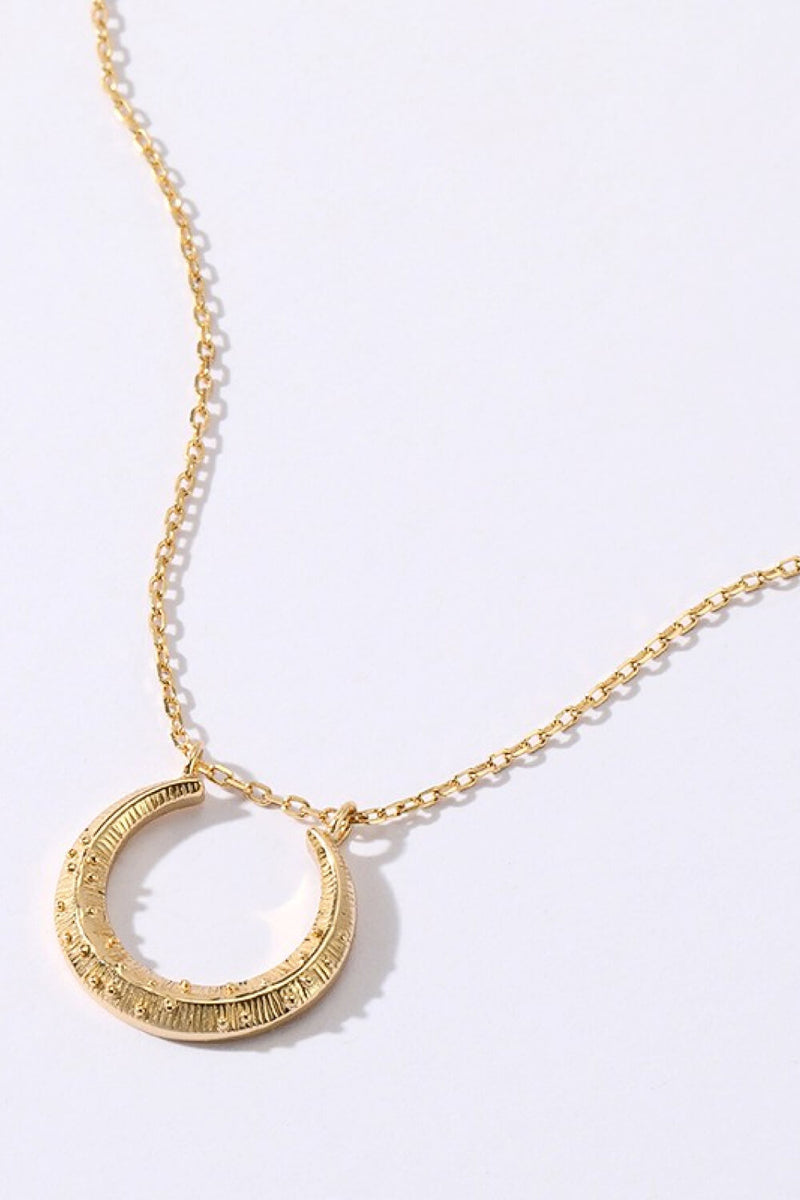 Geometric Pendant Gold-Plated Necklace