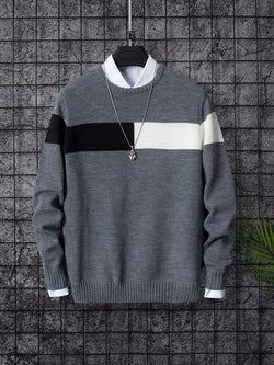 Men's Casual Pullover Knit Soft Sweater (Shirt Not Included)