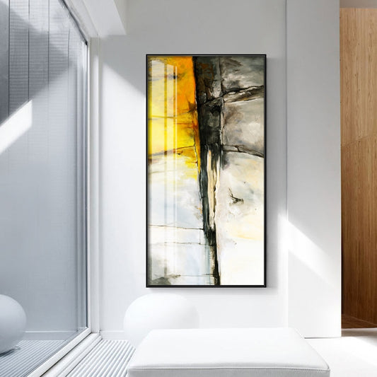 Creative Colorful Abstract line oil Canvas painting Print