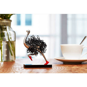 Running Ostrich Paper Clip Storage