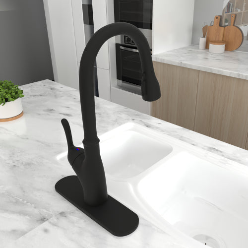 Retro Pull Down Touchless Single Handle Kitchen Faucet freeshipping - Annizon Home Essentials