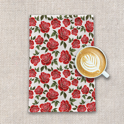 Rose Watercolor Tea Towel freeshipping - Annizon Home Essentials