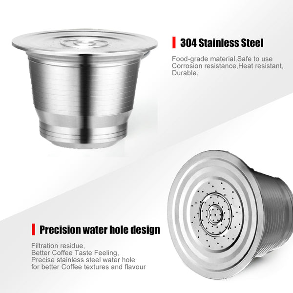Stainless Steel Reusable Capsule Cup for Nespresso - Annizon Home Essentials